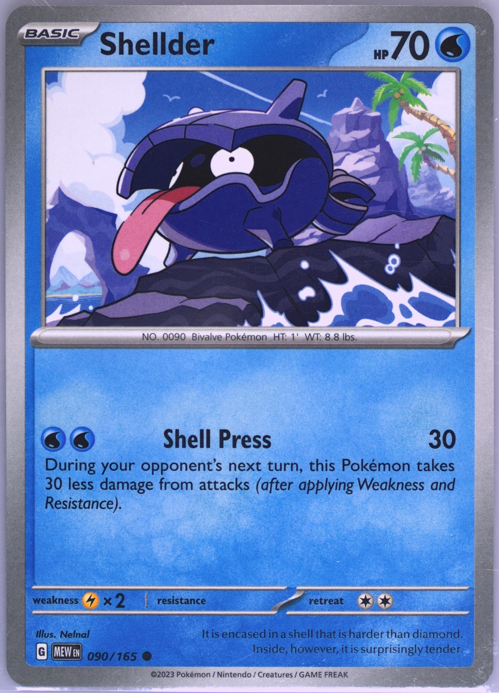 Shellder (090) 2023 Pokemon Mew EN-151