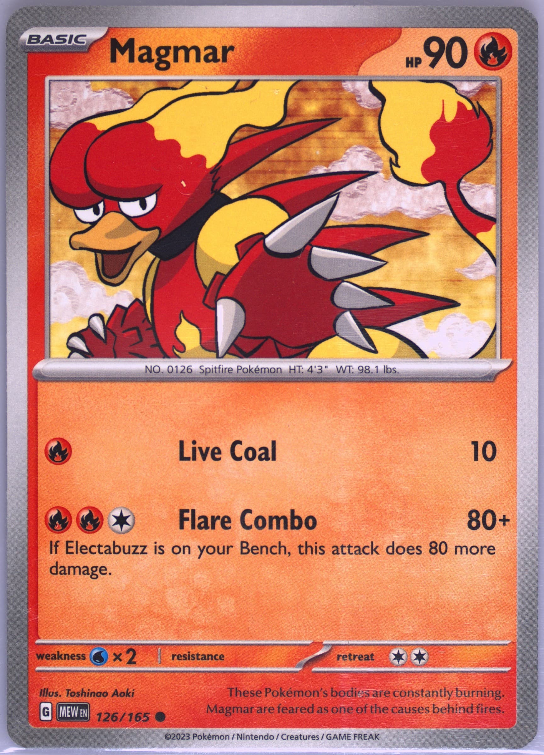 Magmar (126) 2023 Pokemon Mew EN-151