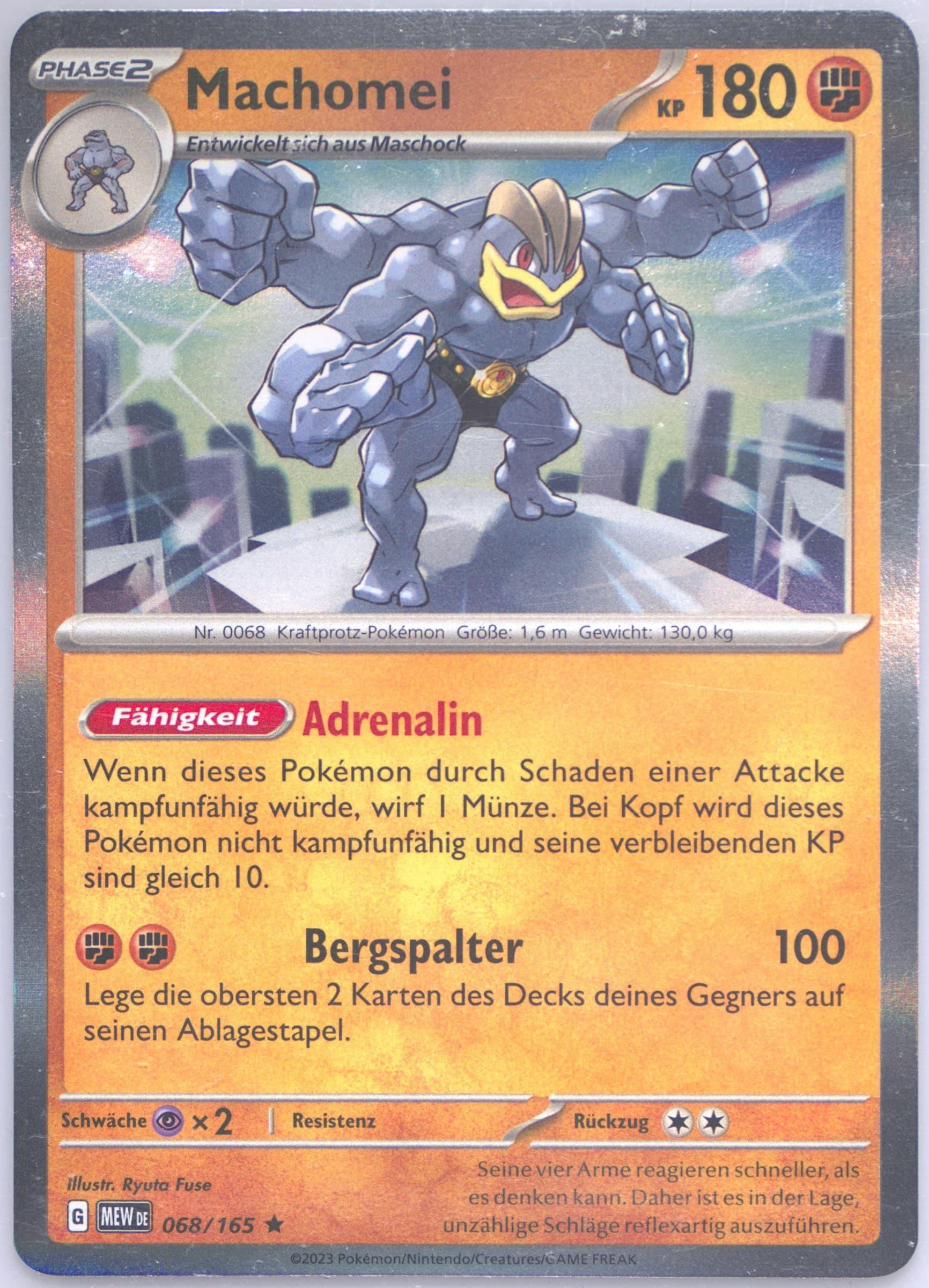 Machamp (068) 2023 Pokemon German Mew de-151