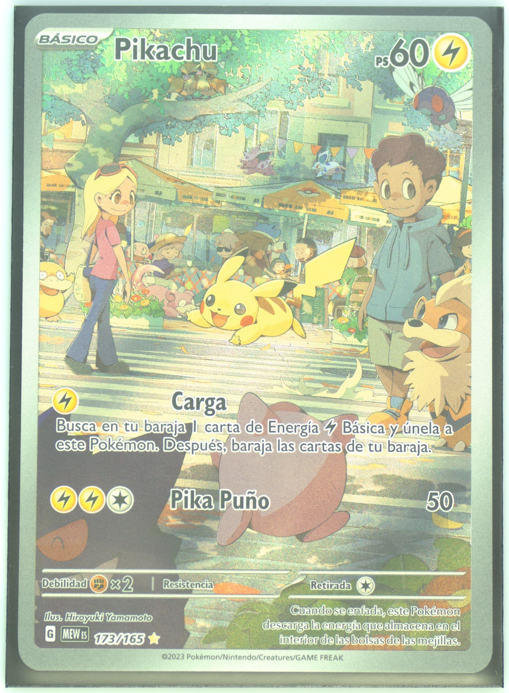 Pikachu Illustration Rare (173) 2023 Pokemon Spanish Mew ES-151