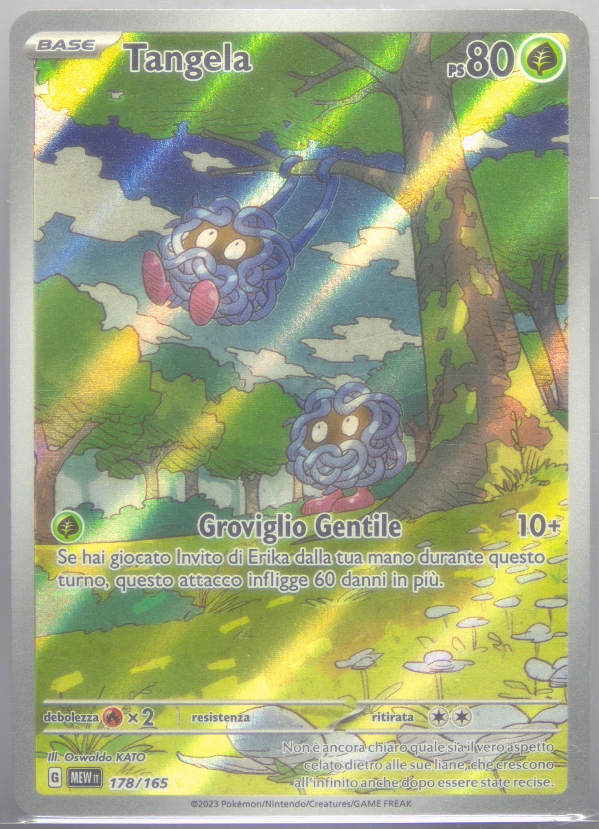 Tangela Illustration Rare (178) 2023 Pokemon Italian Mew It-151