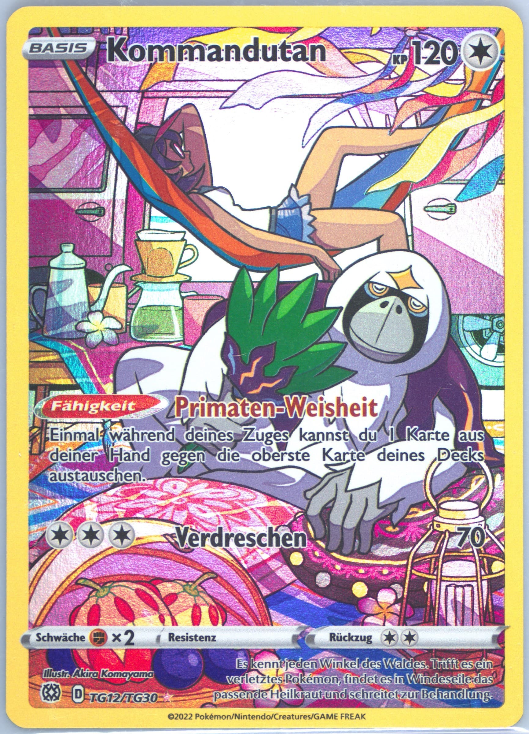 Full Art/Kommandutan German (TG12) 2022 Pokemon Sword & Shield Brilliant Stars