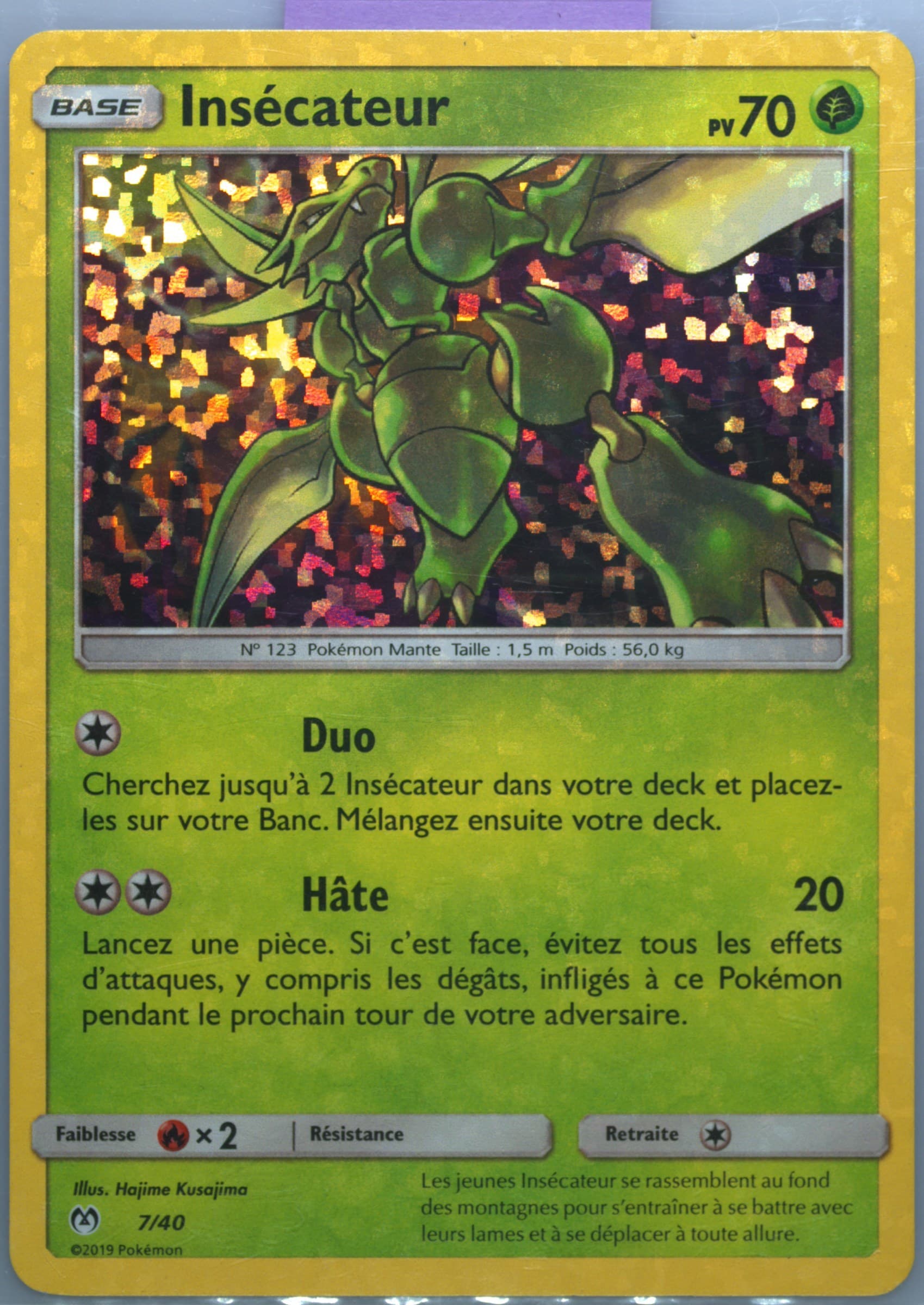 Insecateur-Holo (7) 2019 Pokemon French Mcdonald's Collection