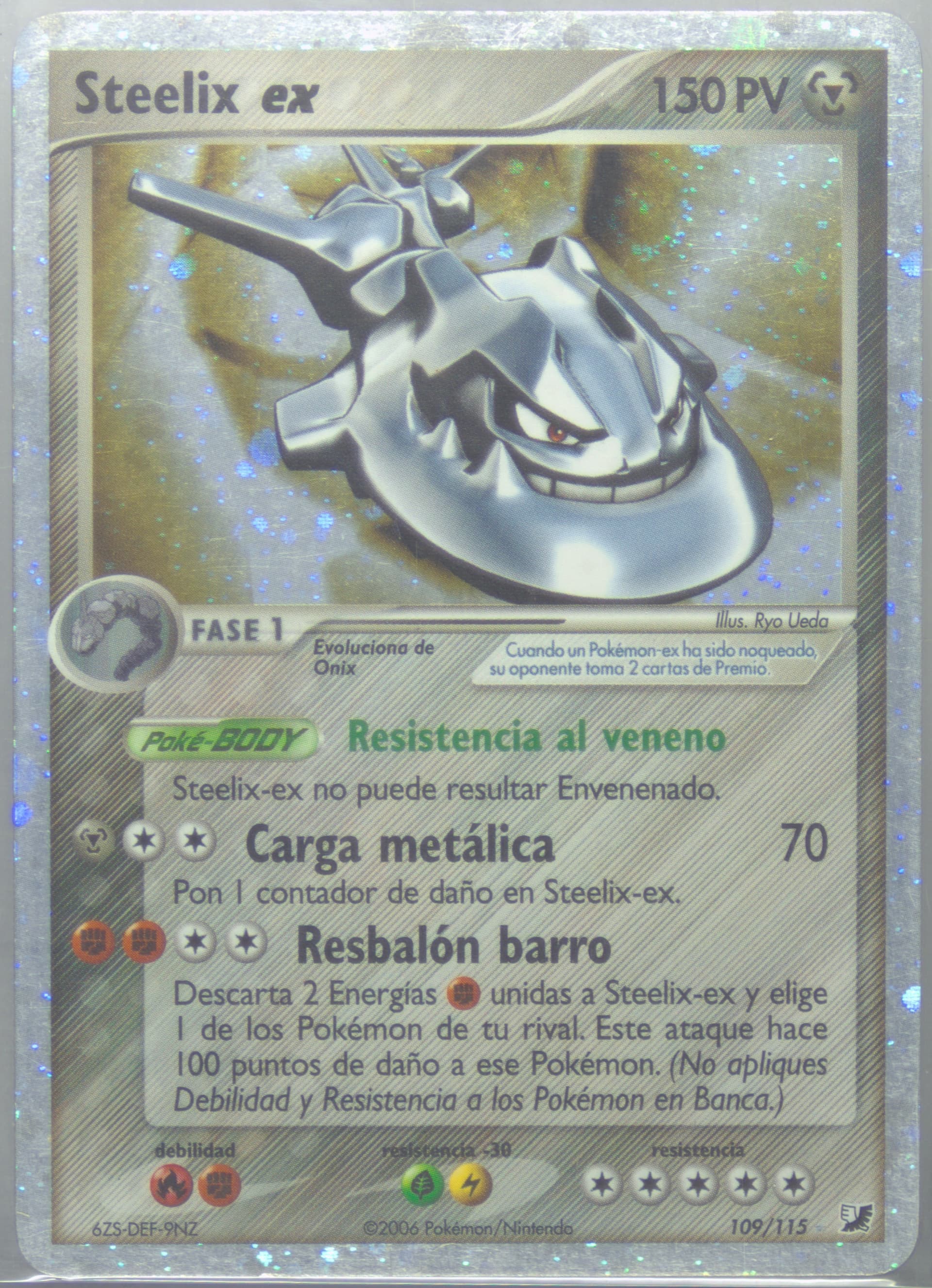 Steelix EX-Holo Spanish (109) 2005 Pokemon EX Unseen Forces