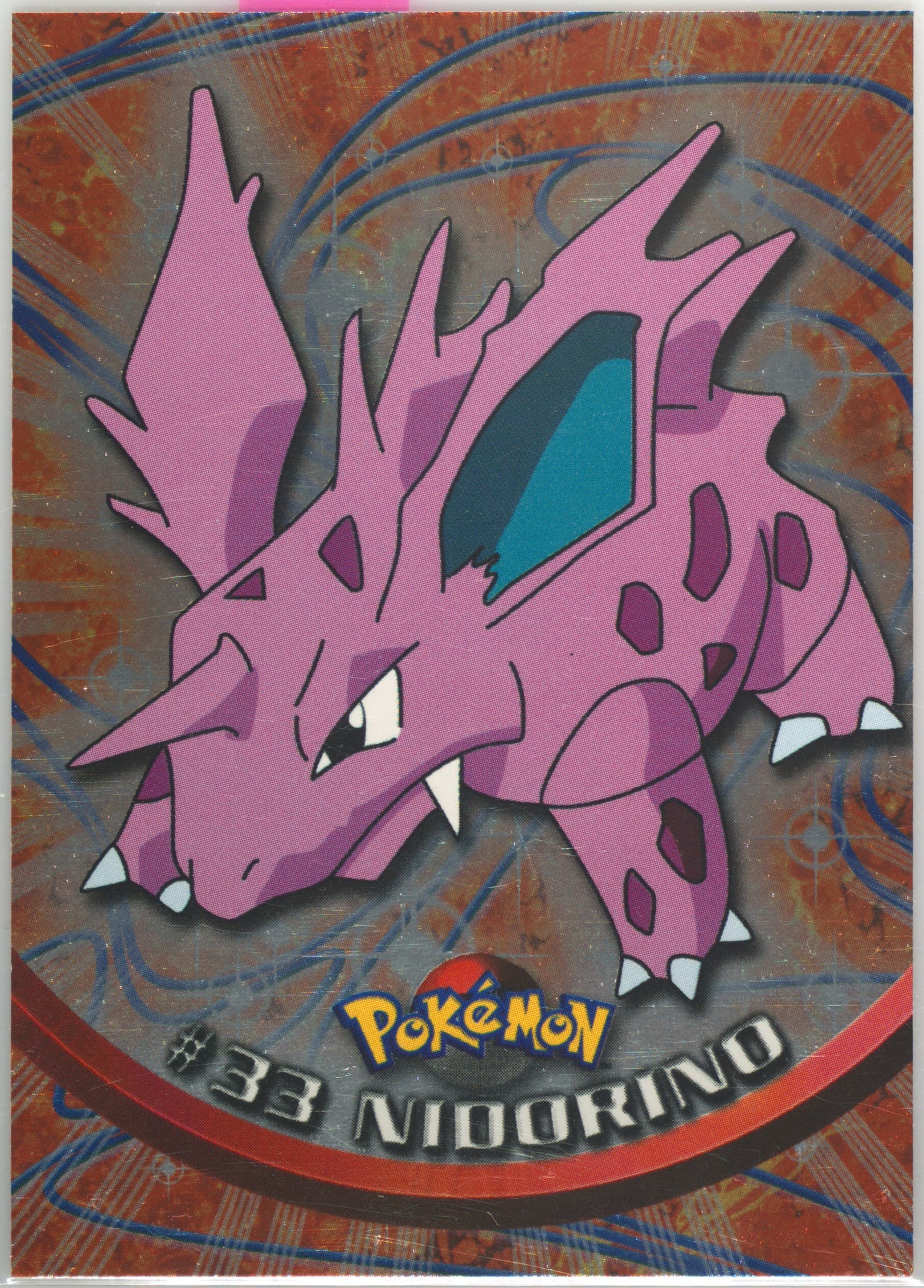 Nidorino Foil-French (33) 1999 Topps Pokemon TV