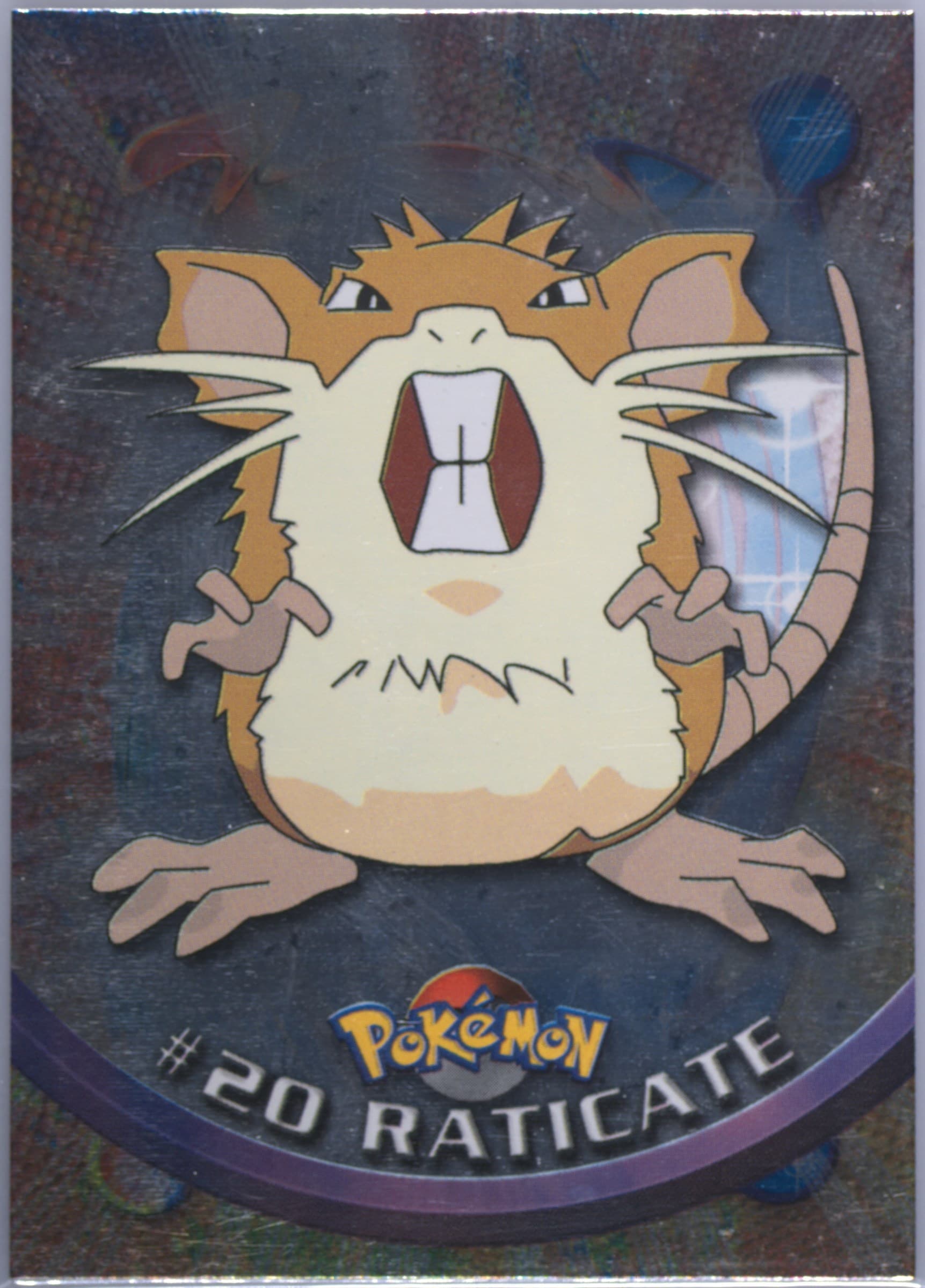 Raticate Foil-United Kingdom (20) 1999 Topps Pokemon TV