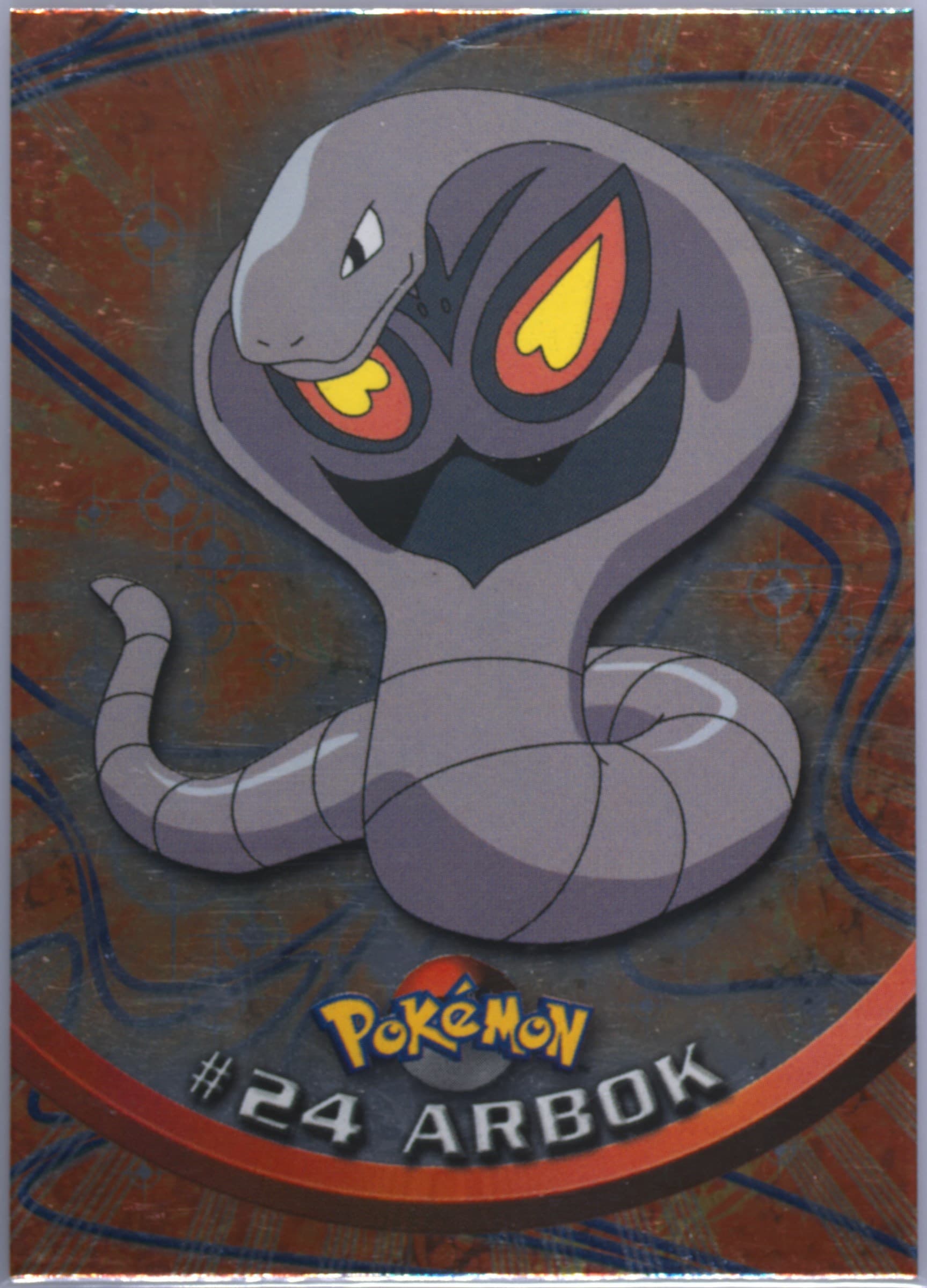 Arbok Foil-United Kingdom (24) 1999 Topps Pokemon TV