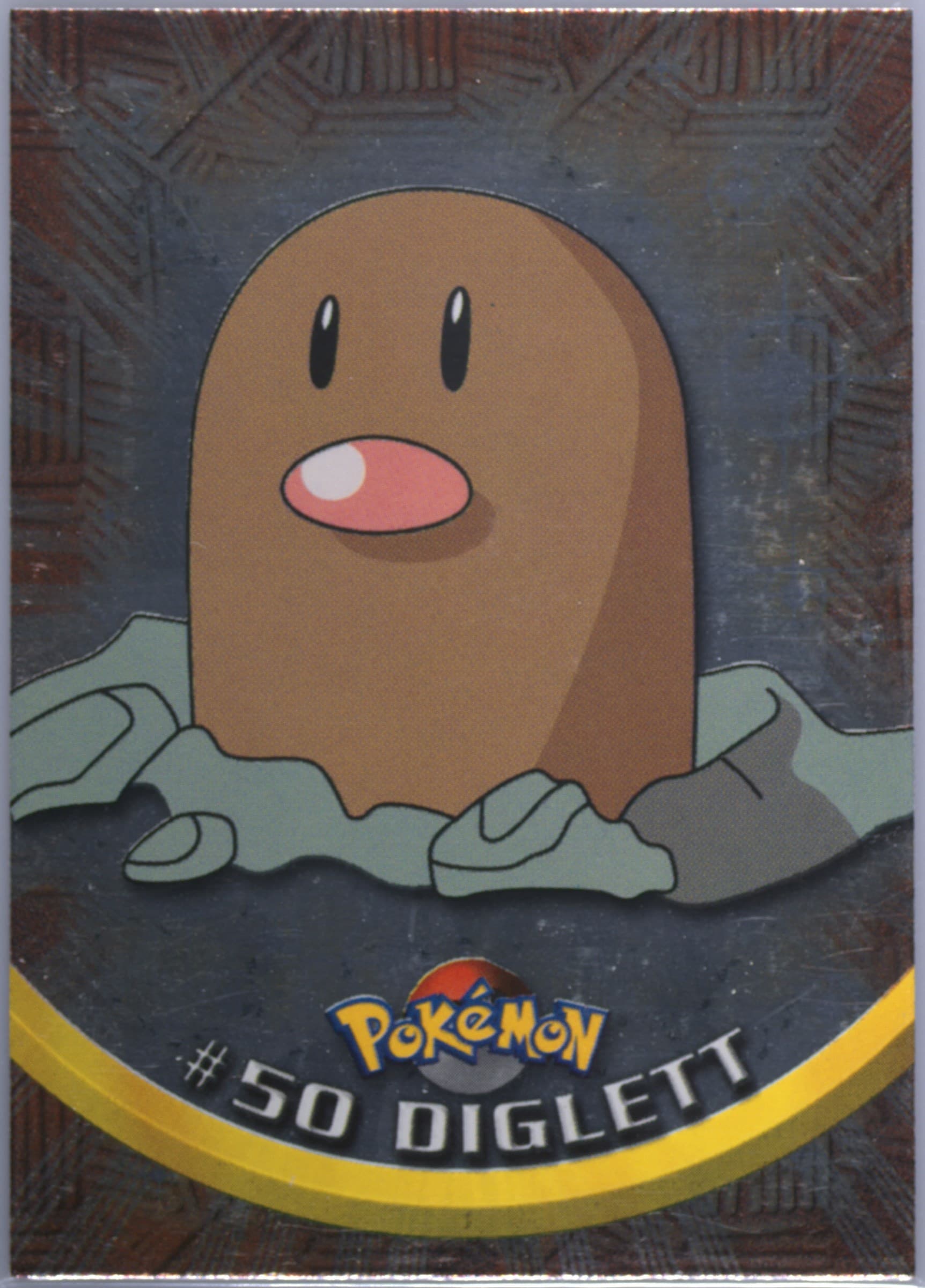 Diglett Foil-United Kingdom (50) 1999 Topps Pokemon TV