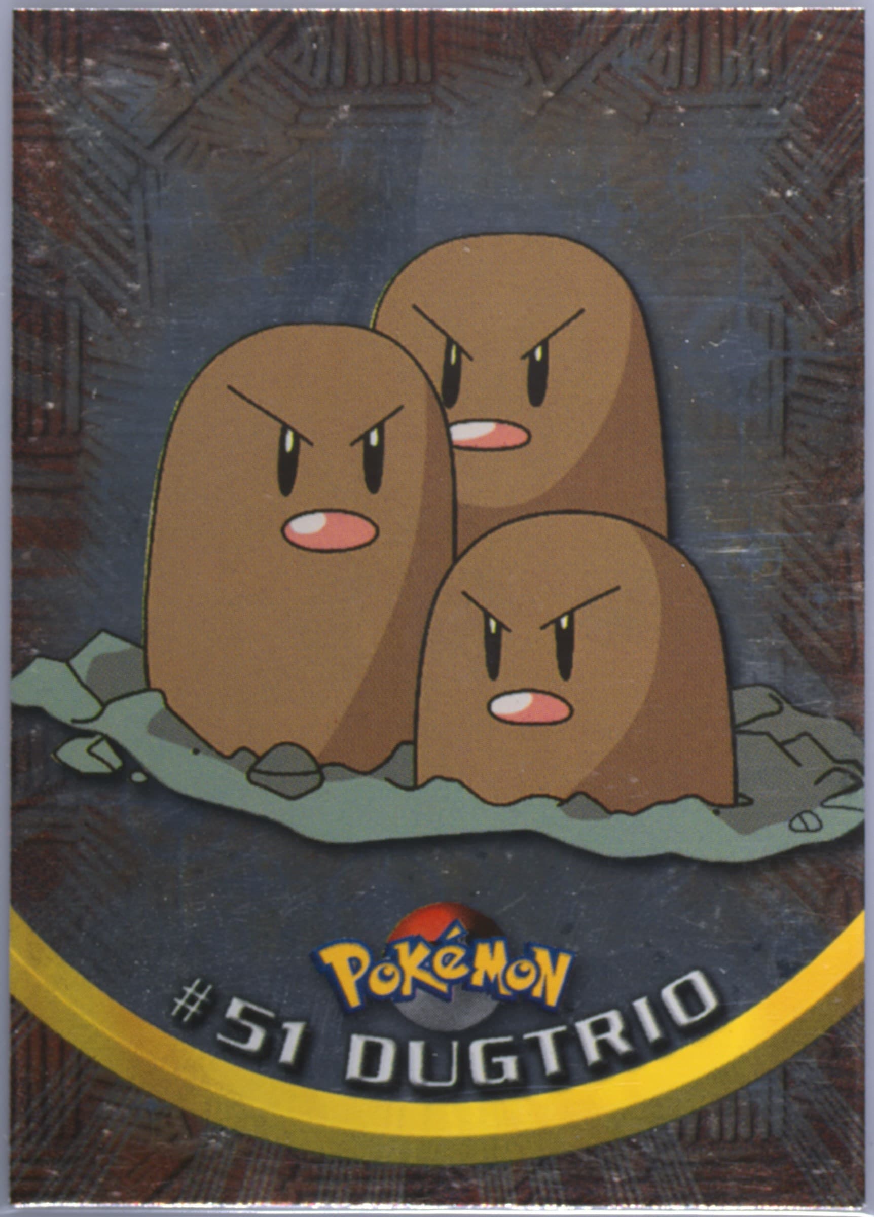 Dugtrio Foil-United Kingdom (51) 1999 Topps Pokemon TV