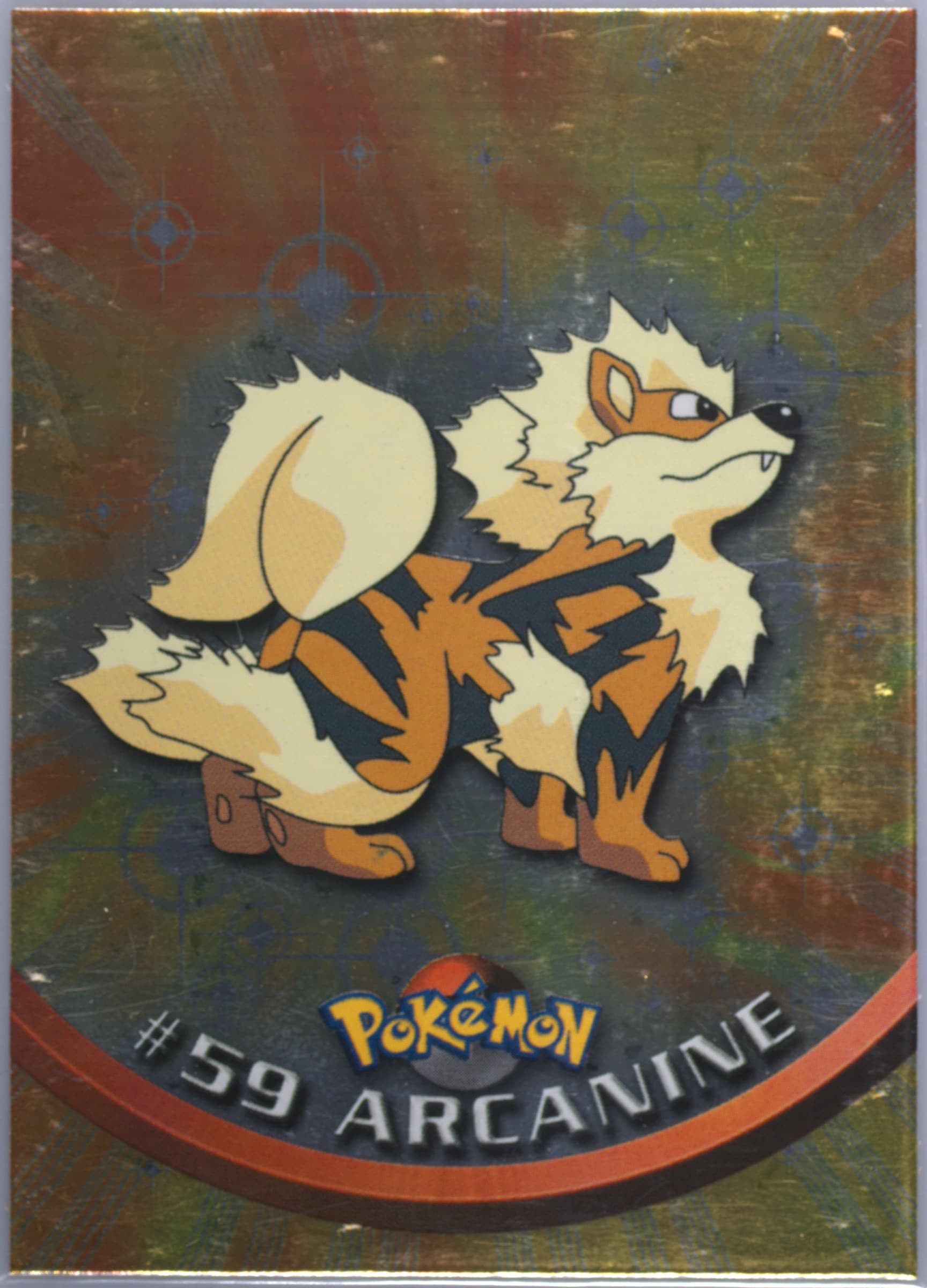 Arcanine Foil-United Kingdom (59) 1999 Topps Pokemon TV