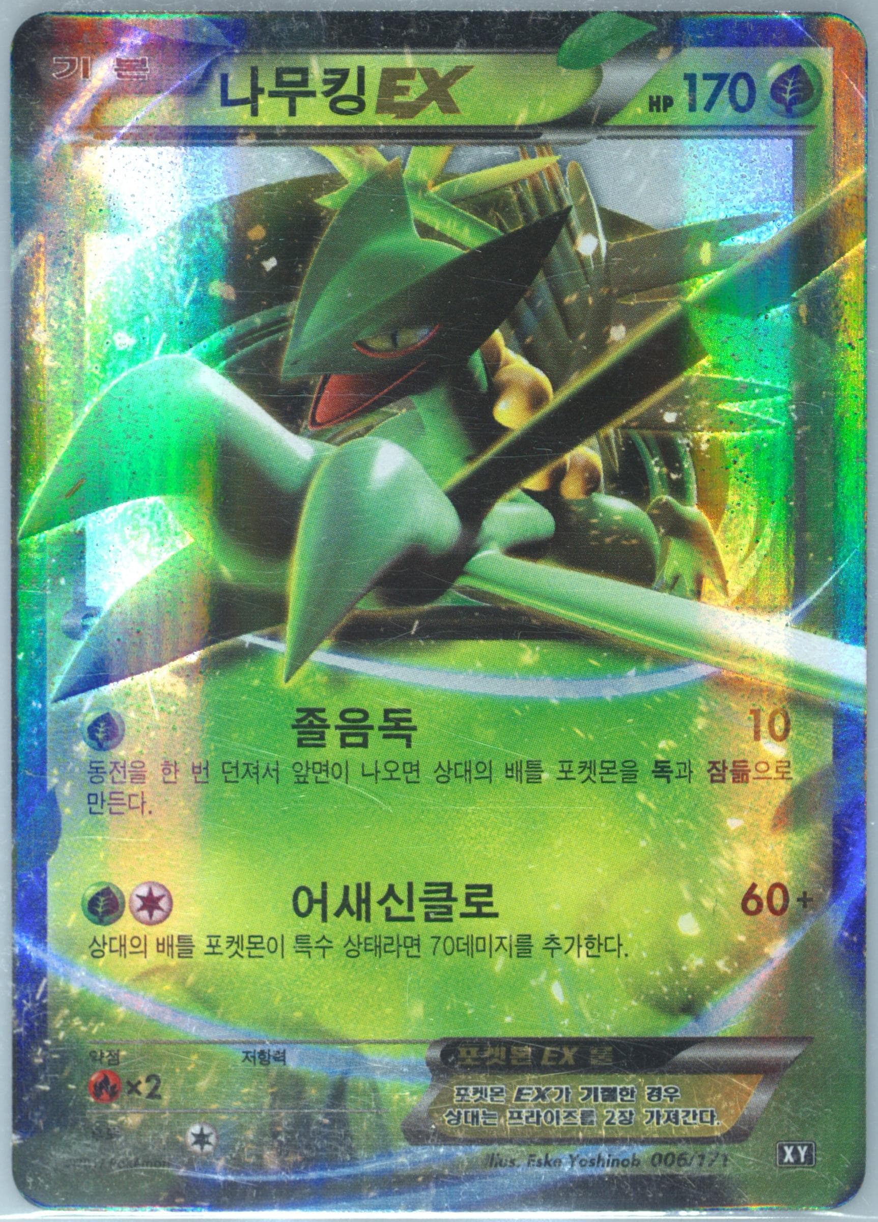 Sceptile EX (6) 2016 Pokemon Korean Premium Champion Pack