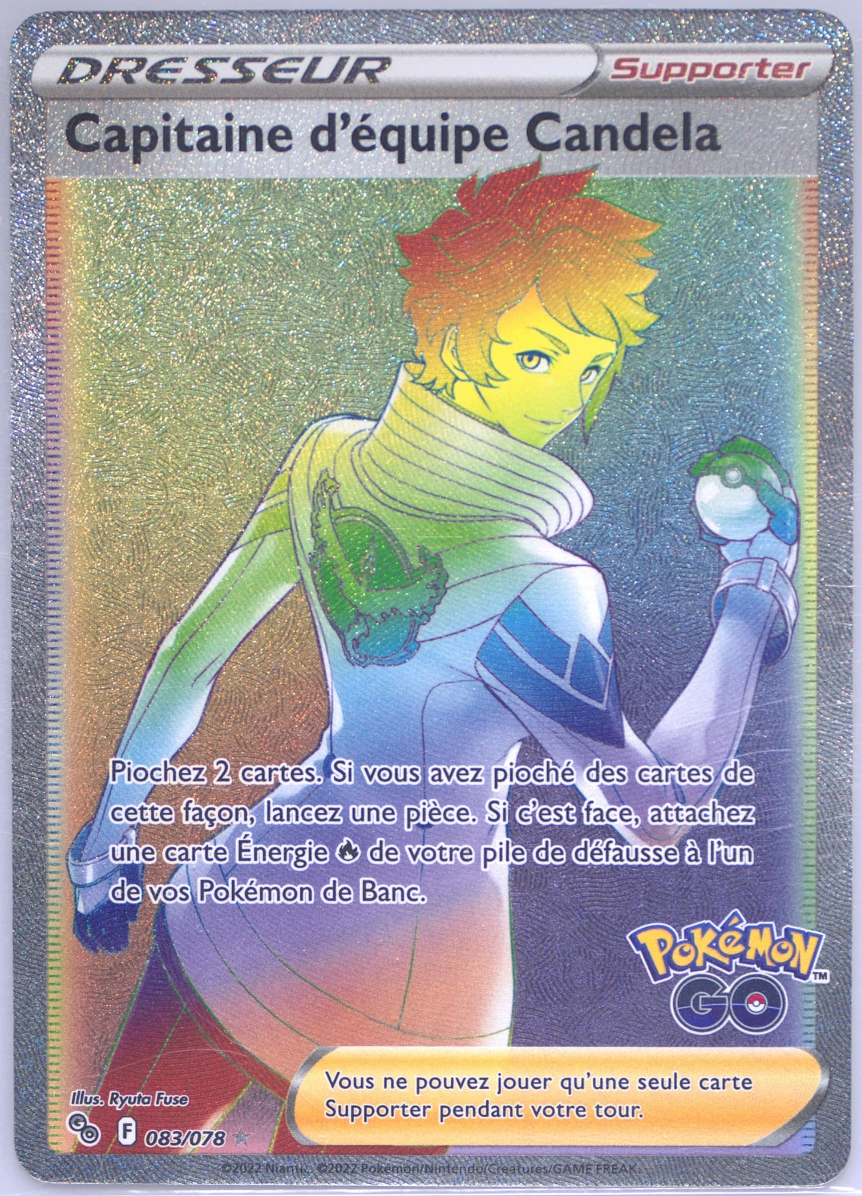 Full Art/Capitaine D'Equipe Candela French-Secret (083) 2022 Pokemon Go