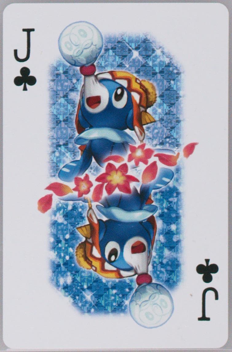 Jack of Clubs Popplio 2016 Pokemon Center Sapporo Playing Cards