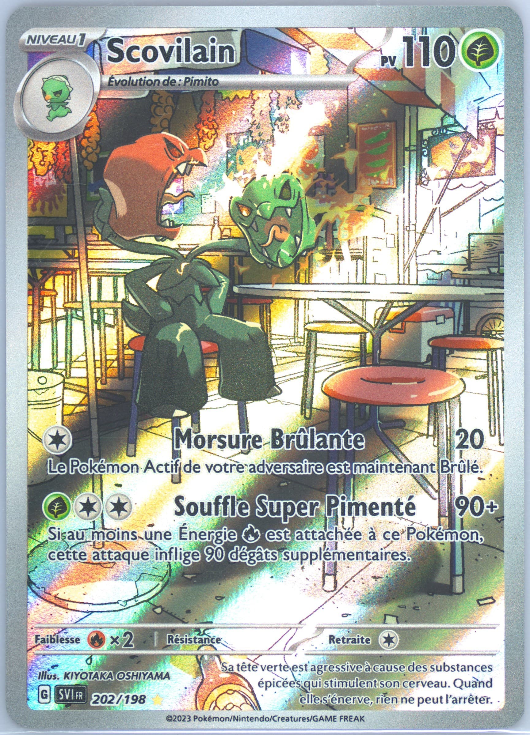 Scovillain Illustration Rare (202) 2023 Pokemon French Svi FR-Scarlet & Violet