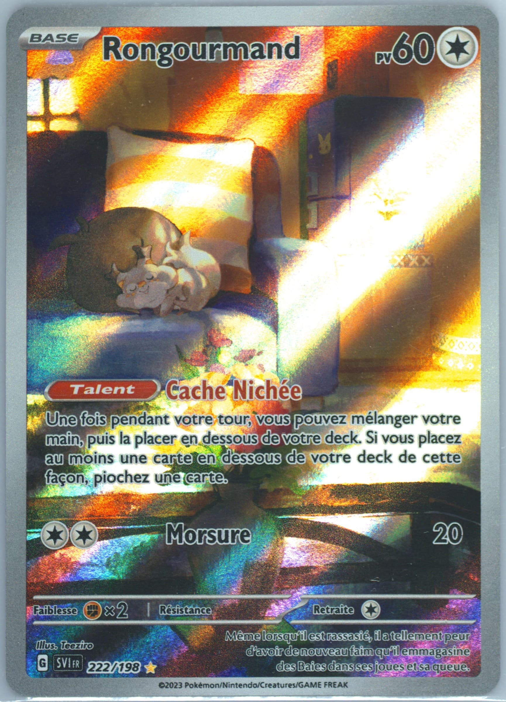 Skwovet Illustration Rare (222) 2023 Pokemon French Svi FR-Scarlet & Violet