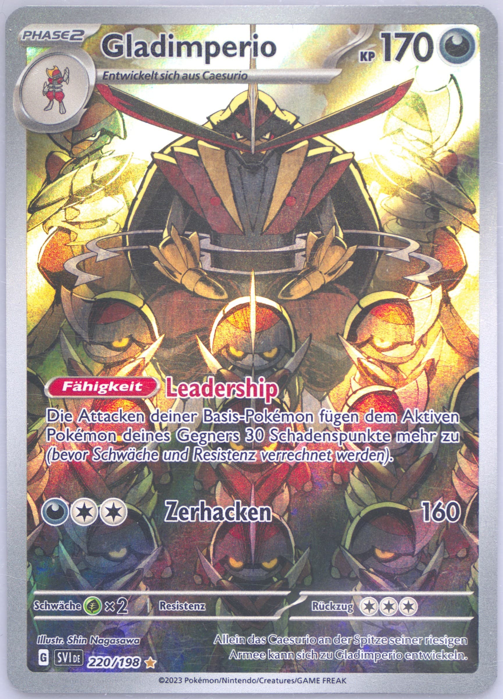 Kingambit Illustration Rare (220) 2023 Pokemon German Svi de-Scarlet & Violet