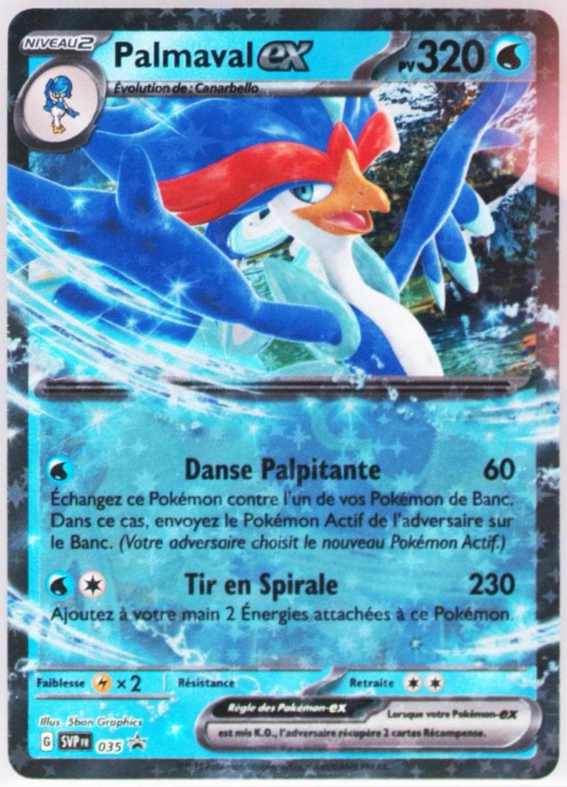Quaquaval EX Paldea's Partner Box (035) 2023 Pokemon French Svp FR-SV Black Star Promo