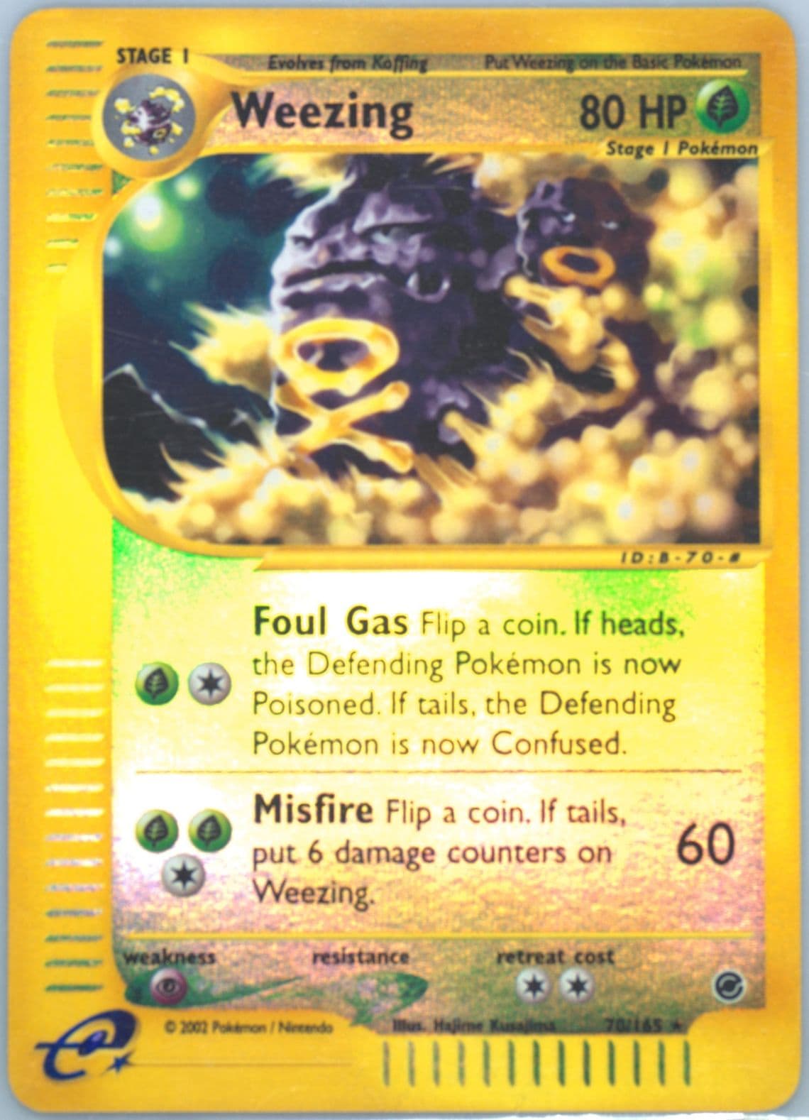 Weezing-Reverse Foil (70) 2002 Pokemon Expedition