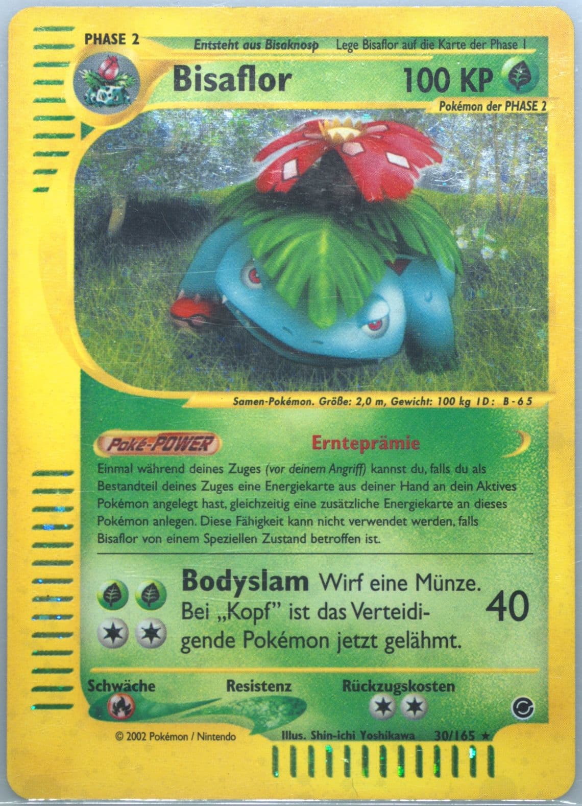 Bisaflor-Holo German (30) 2002 Pokemon Expedition