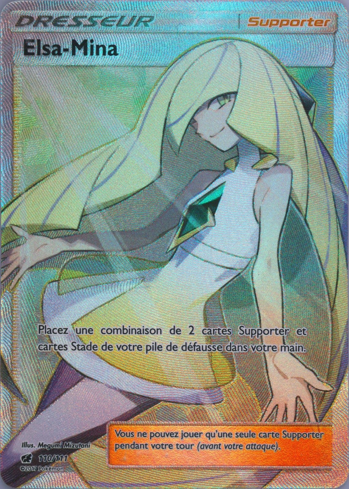 Full Art/Elsa-Mina French (110) 2017 Pokemon Sun & Moon Crimson Invasion