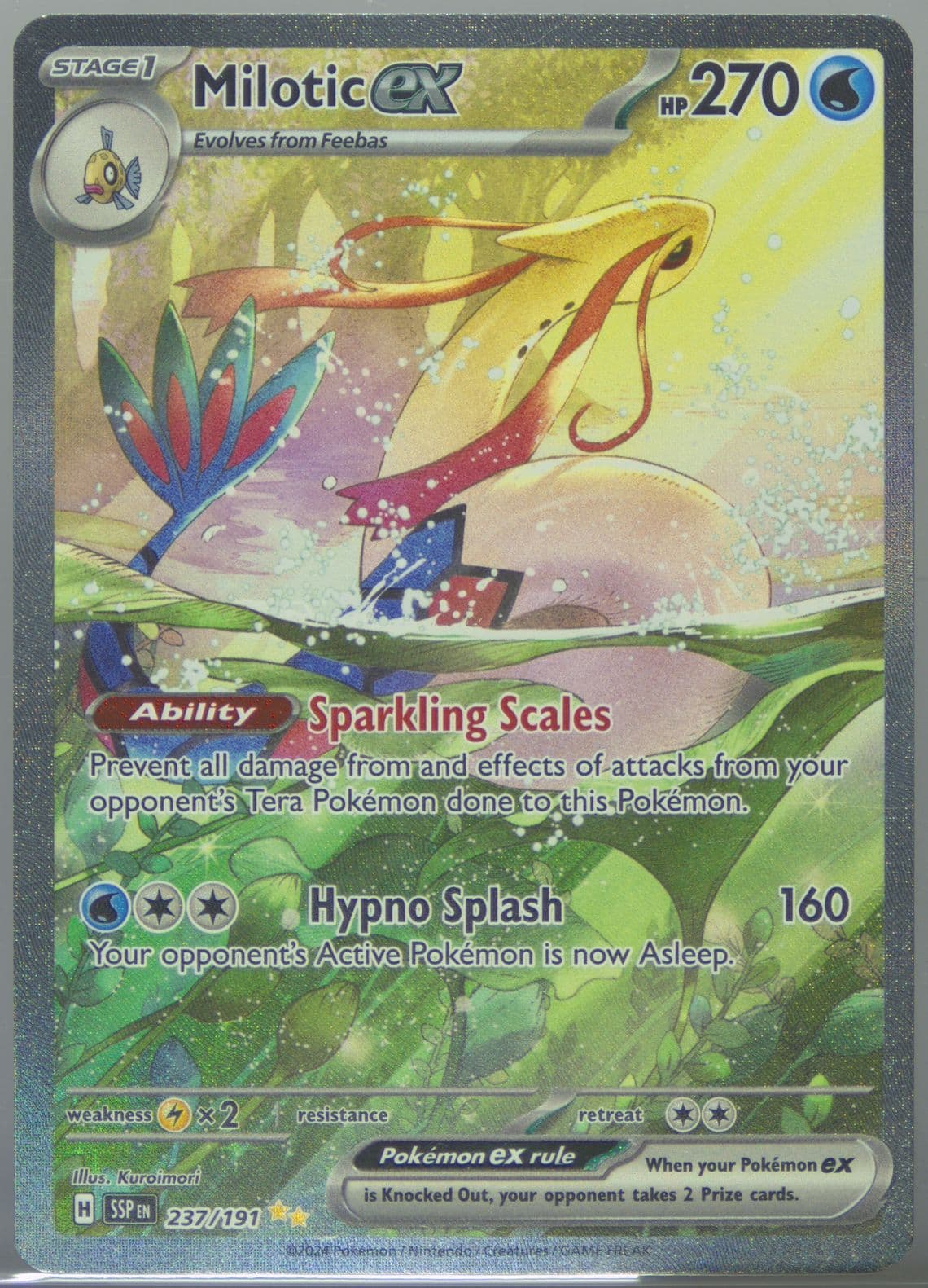 Milotic EX Special Illustration Rare (237) 2024 Pokemon Spanish Ssp ES-Surging Sparks