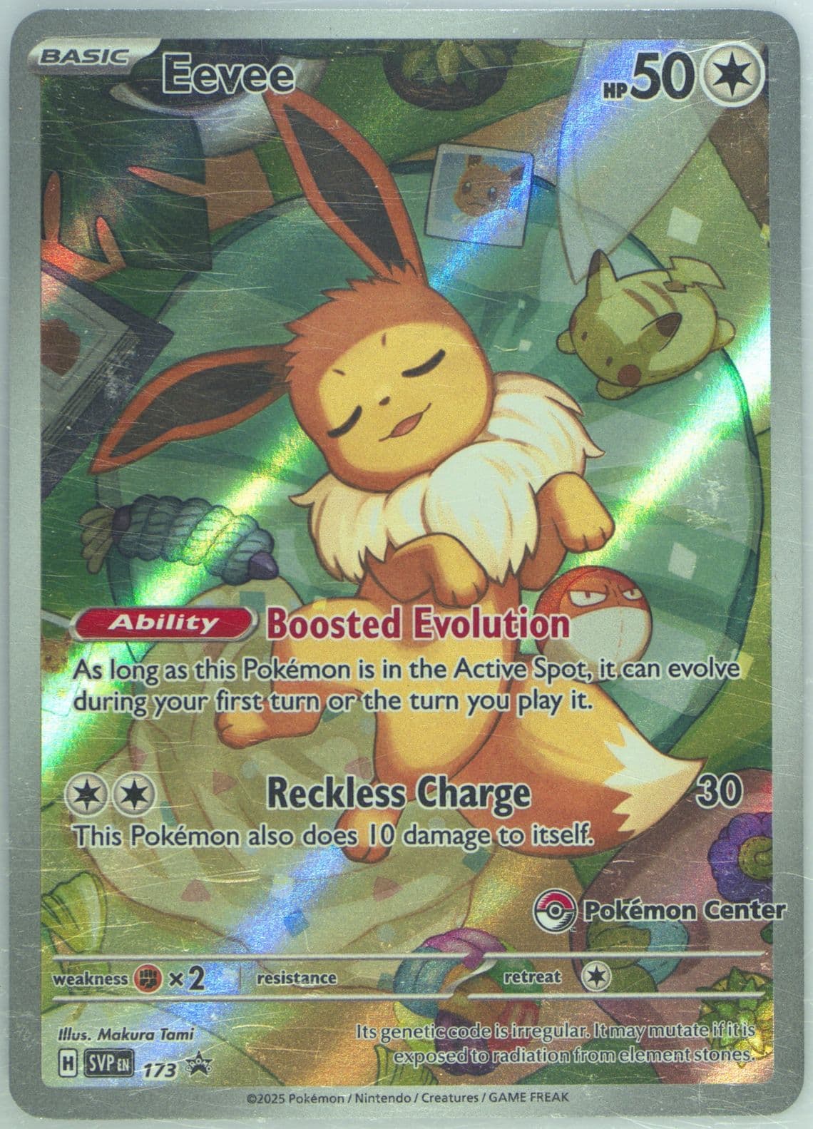 Eevee Prismatic Evolutions Pokemon Center Elite Trainer Box (173) 2025 Pokemon Svp EN-SV Black Star Promo