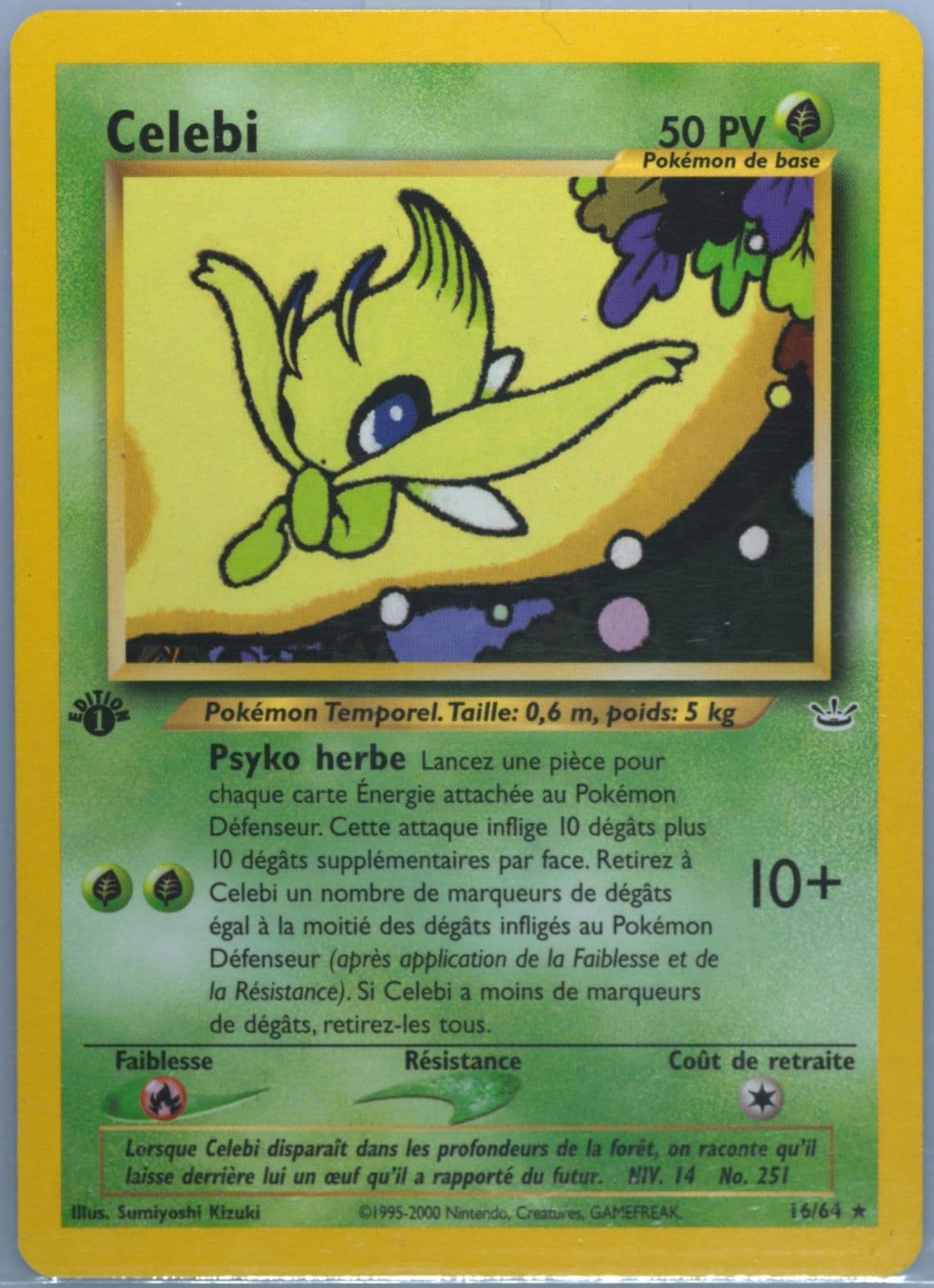 Celebi 1st Edition (16) 2002 Pokemon French Neo Revelation