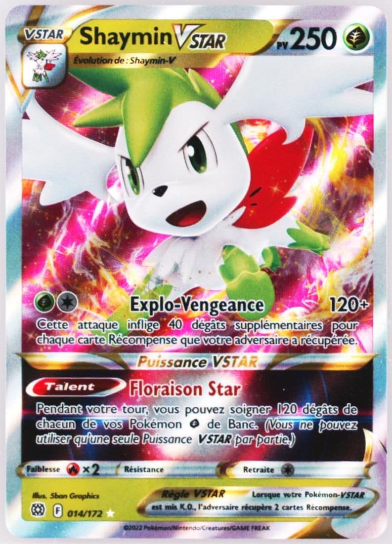 Shaymin Vstar French (014) 2022 Pokemon Sword & Shield Brilliant Stars