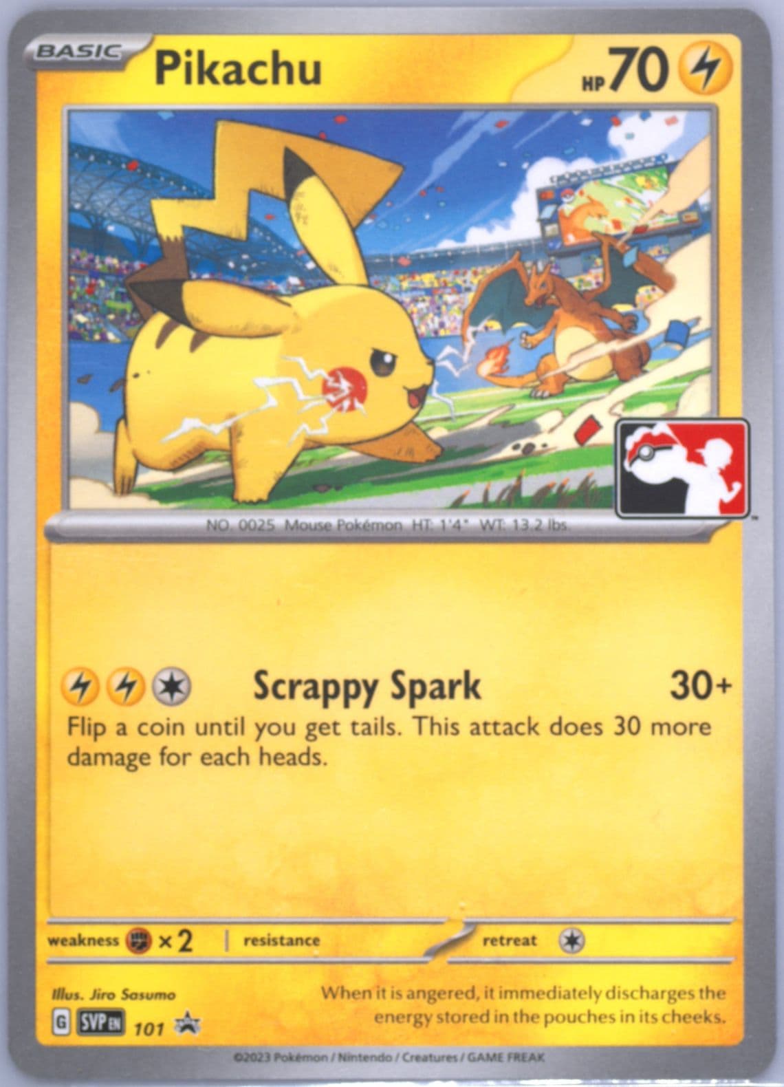 Pikachu Play! Pokemon Event Exclusive (101) 2023 Pokemon Svp EN-SV Black Star Promo