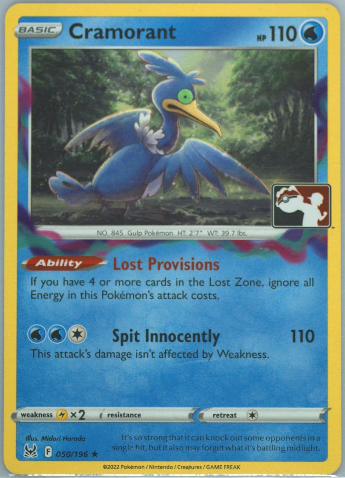 Cramorant-Holo (050) 2022 Pokemon Sword & Shield Lost Origin