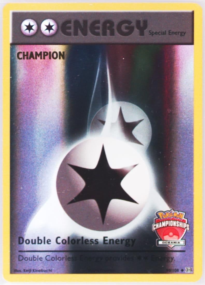 Double Colorless Energy Reverse Foil-Oceania Championship-Champion (90) 2016 Pokemon XY Evolutions