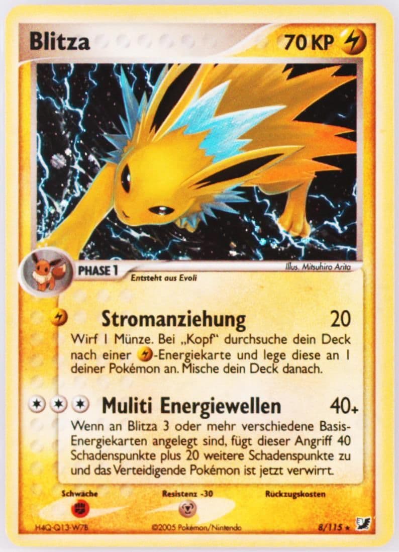 Blitza-Holo German (8) 2005 Pokemon EX Unseen Forces