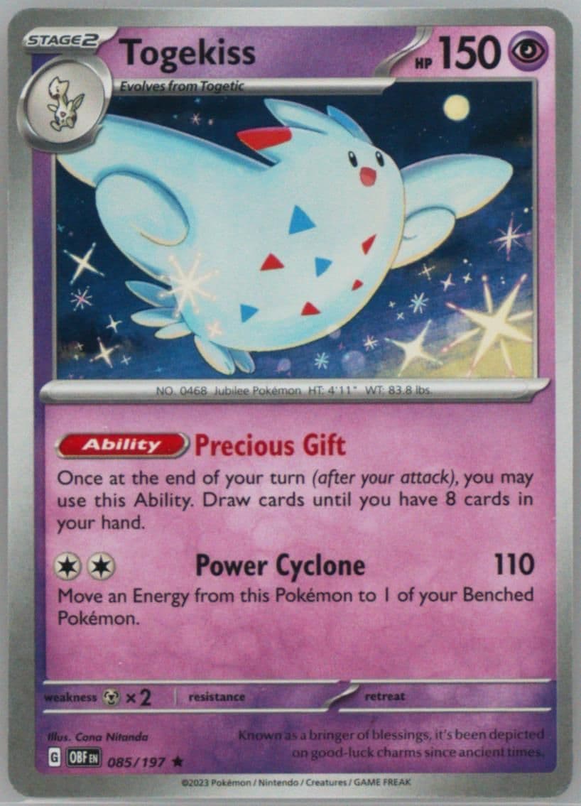 Togekiss Obsidian Flames Build & Battle Box (085) 2023 Pokemon Obf EN-Obsidian Flames