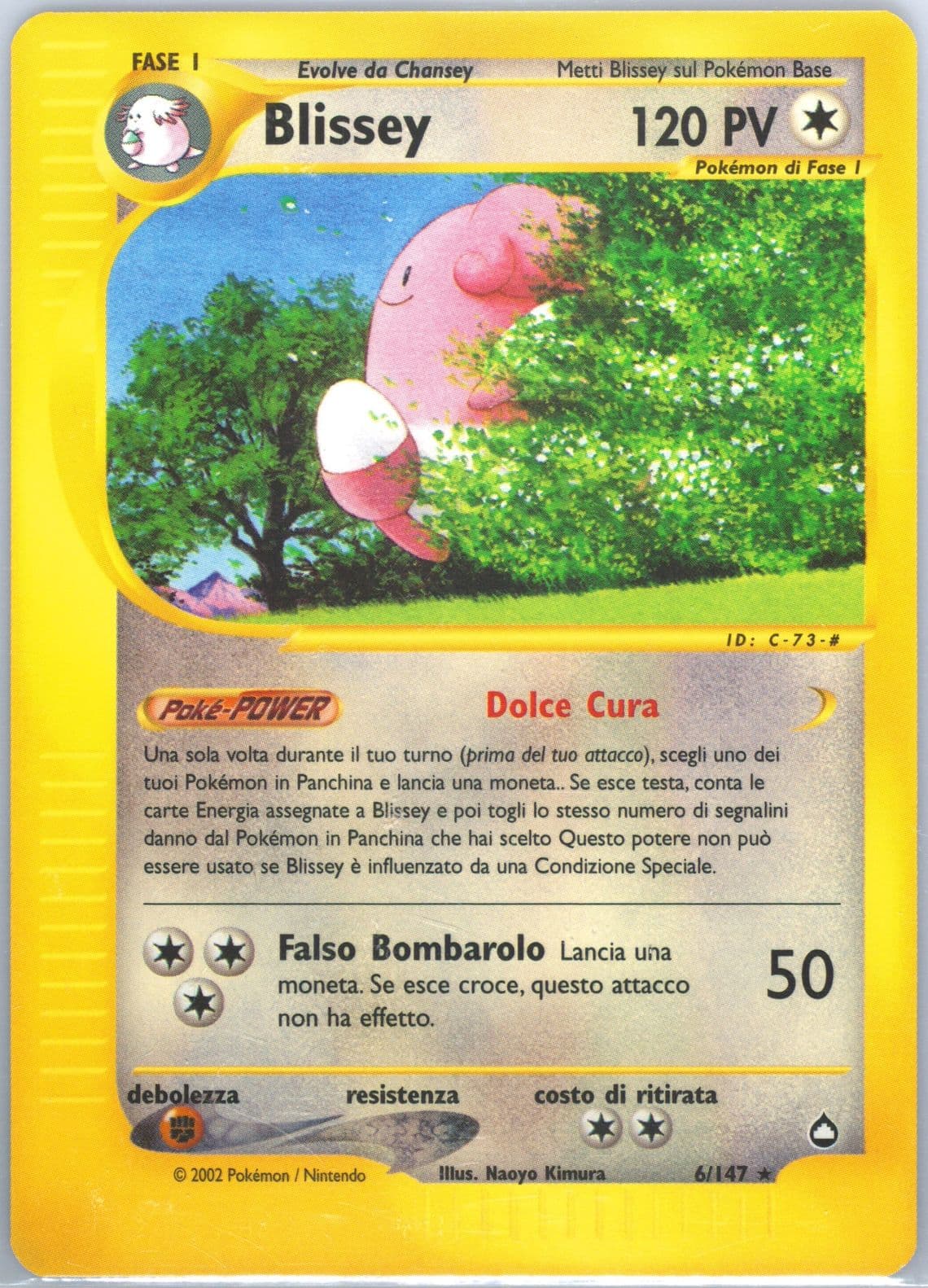 Blissey Italian (6) 2003 Pokemon Aquapolis