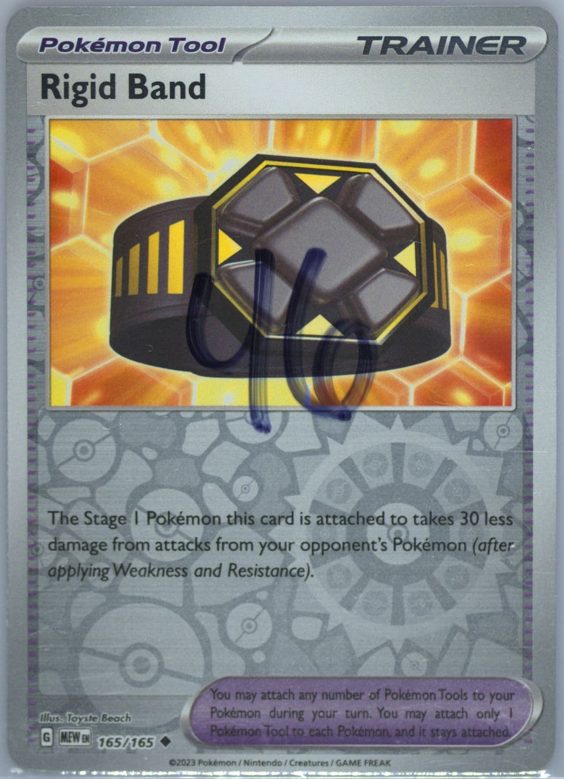 Rigid Band Reverse Holo (165) 2023 Pokemon Mew EN-151