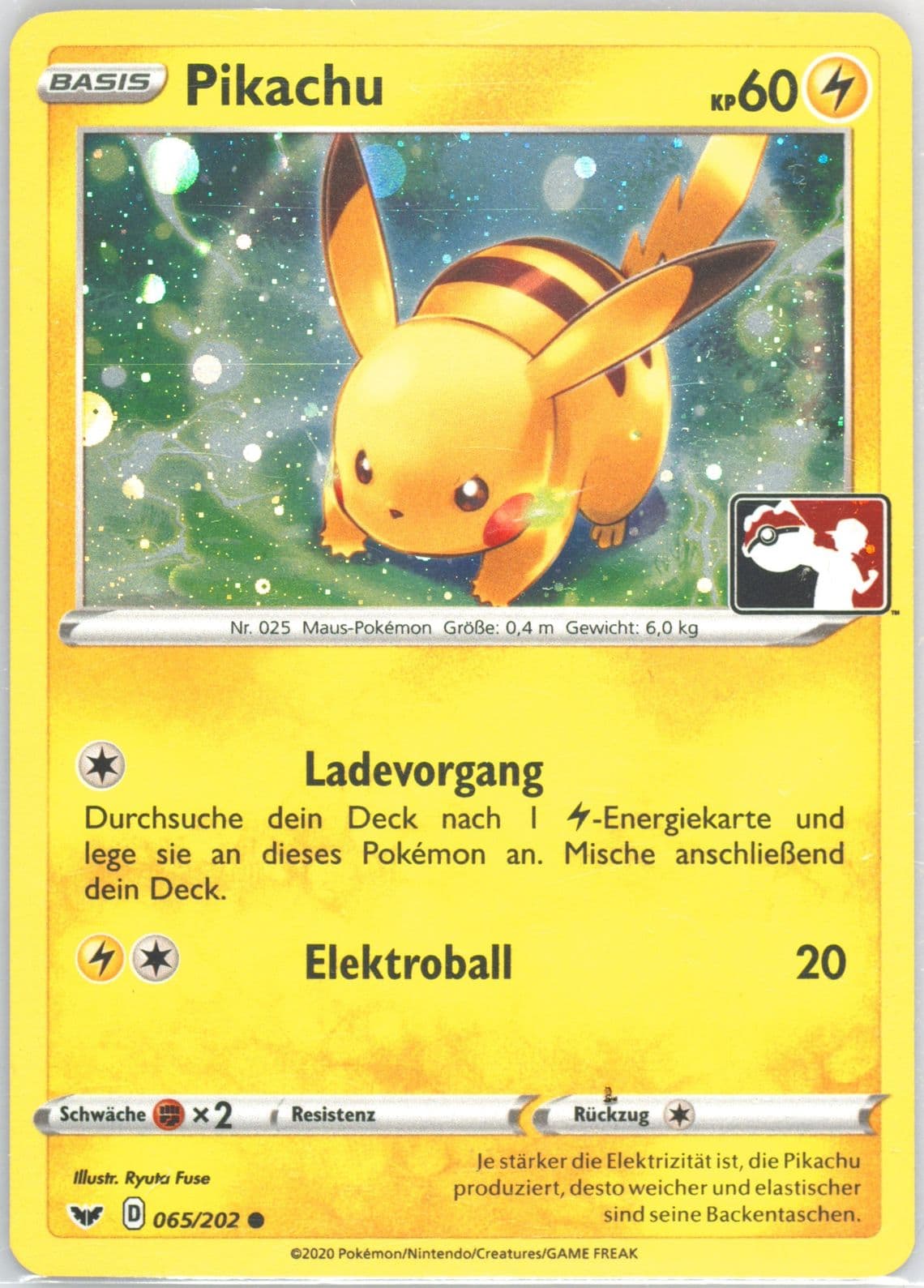 Pikachu-Holo Play! Pokemon Event Exclusive-German (065) 2020-2022 Pokemon German Promo
