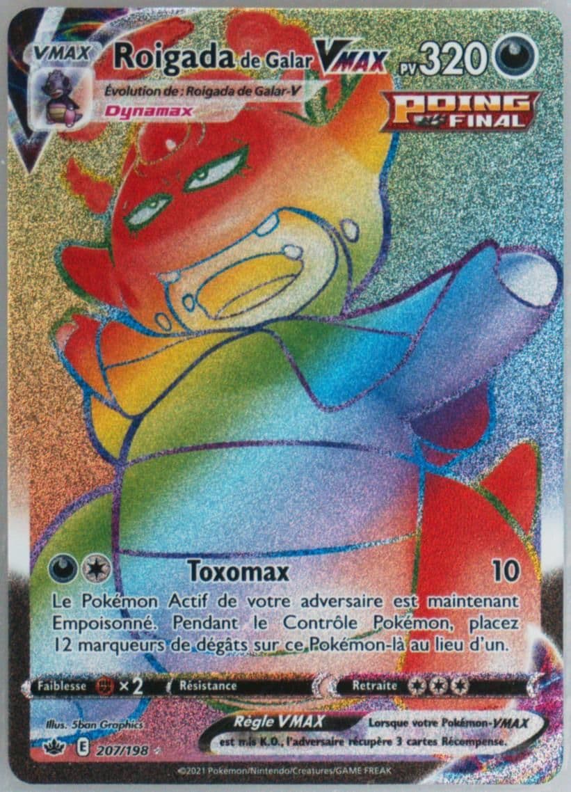 Full Art/Roigada de Galar Vmax French-Secret (207) 2021 Pokemon Sword & Shield Chilling Reign