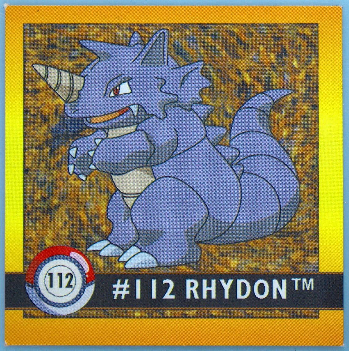 Rhydon (112) 1999 Pokemon Stickers Series 1