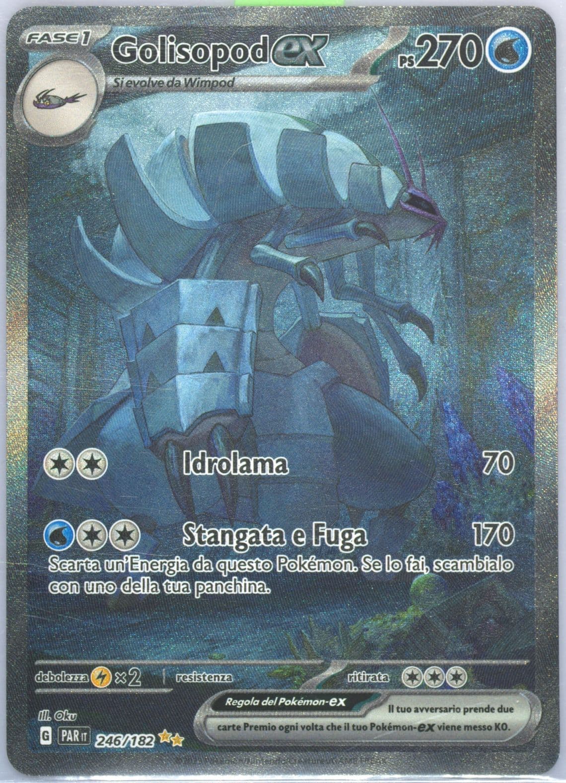 Golisopod EX Special Illustration Rare (246) 2023 Pokemon Italian Par It-Paradox Rift