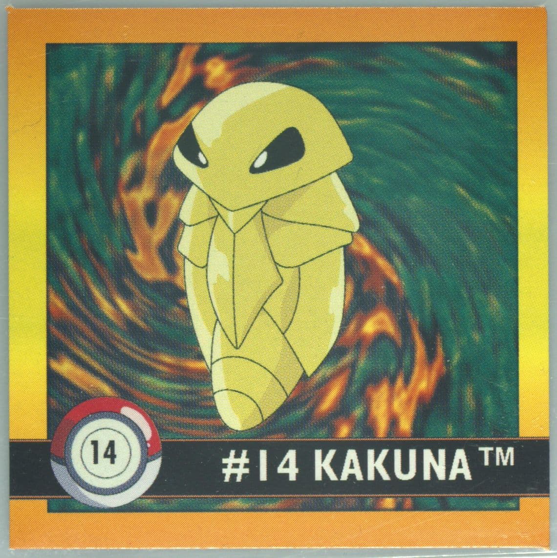 Kakuna (14) 1999 Pokemon Stickers Series 1