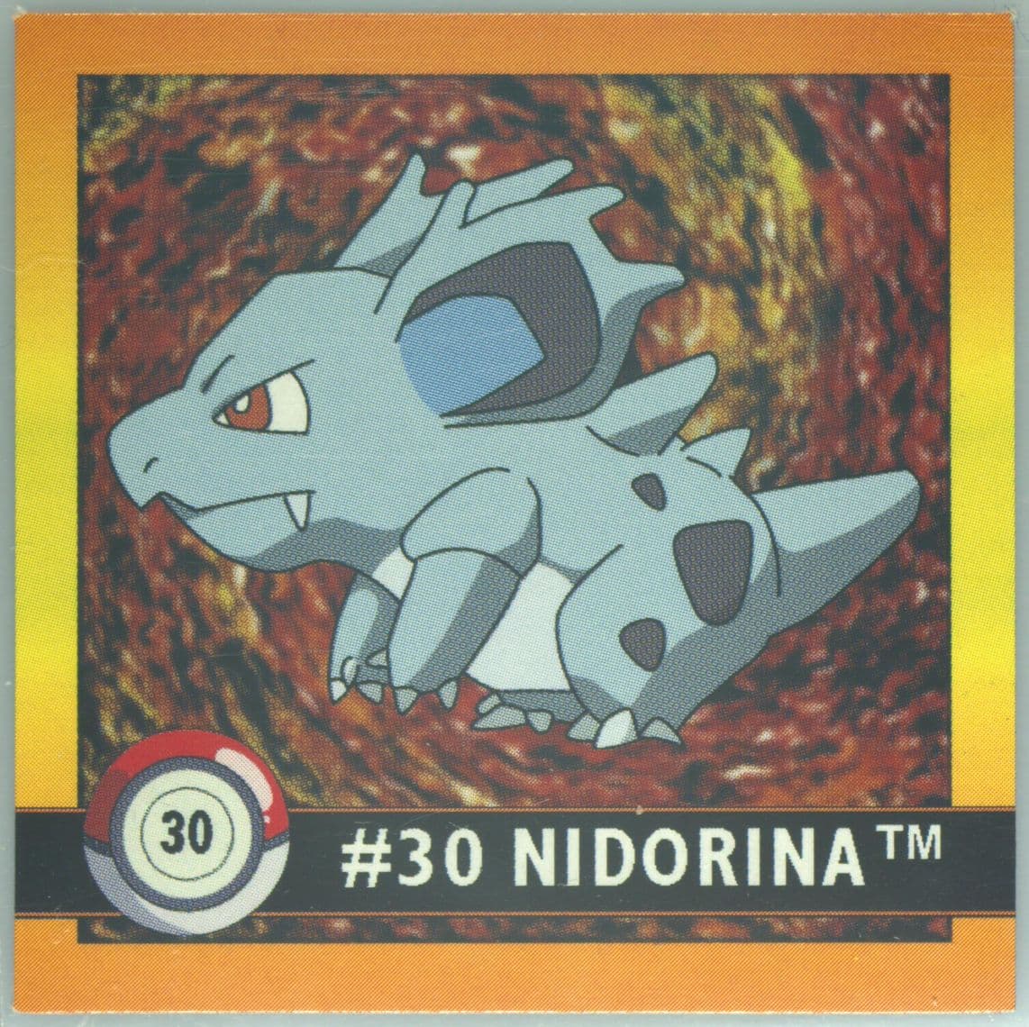 Nidorina (30) 1999 Pokemon Stickers Series 1