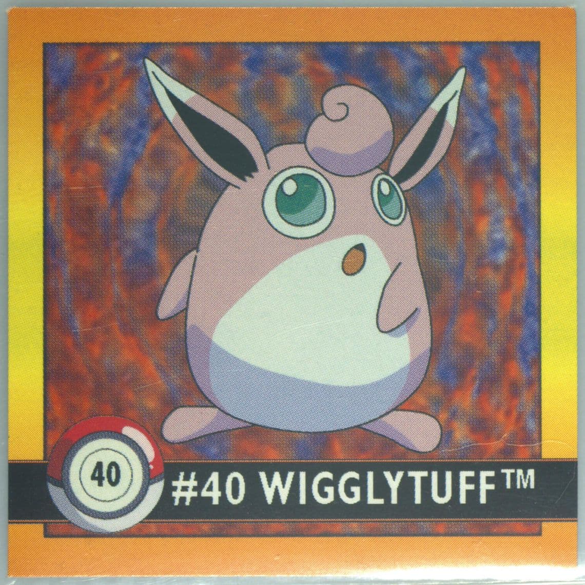 Wigglytuff (40) 1999 Pokemon Stickers Series 1