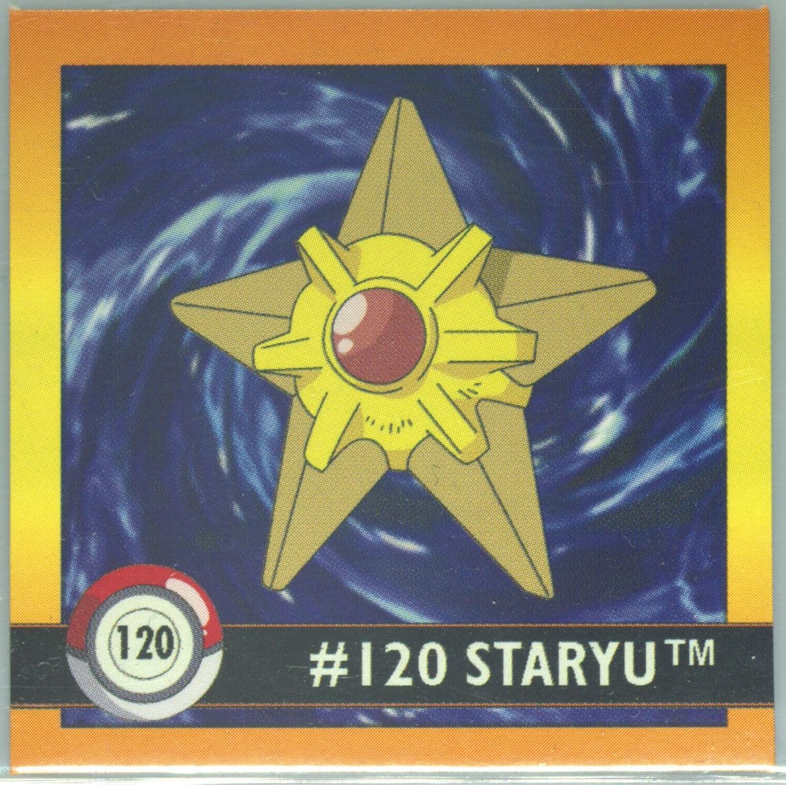 Staryu (120) 1999 Pokemon Stickers Series 1