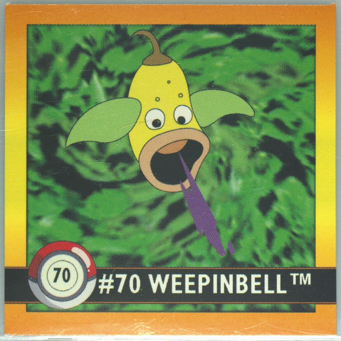Weepinbell (70) 1999 Pokemon Stickers Series 1