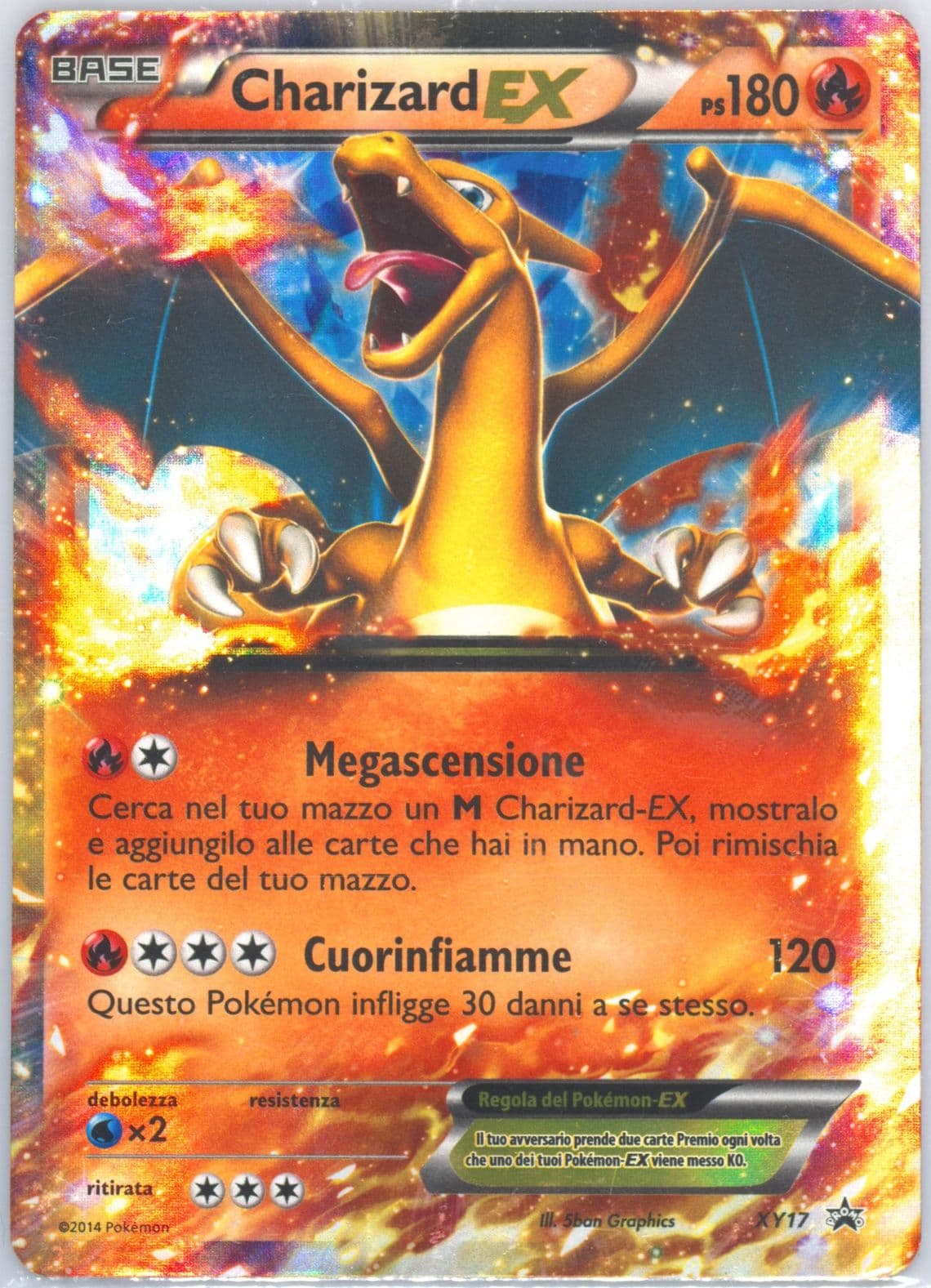 Charizard EX Mega Charizard Box-Italian (XY17) 2014 Pokemon XY Black Star Promo
