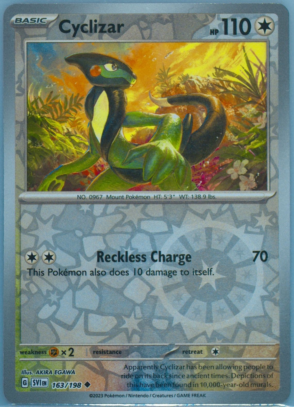 Cyclizar Reverse Holo (163) 2023 Pokemon Svi EN-Scarlet & Violet