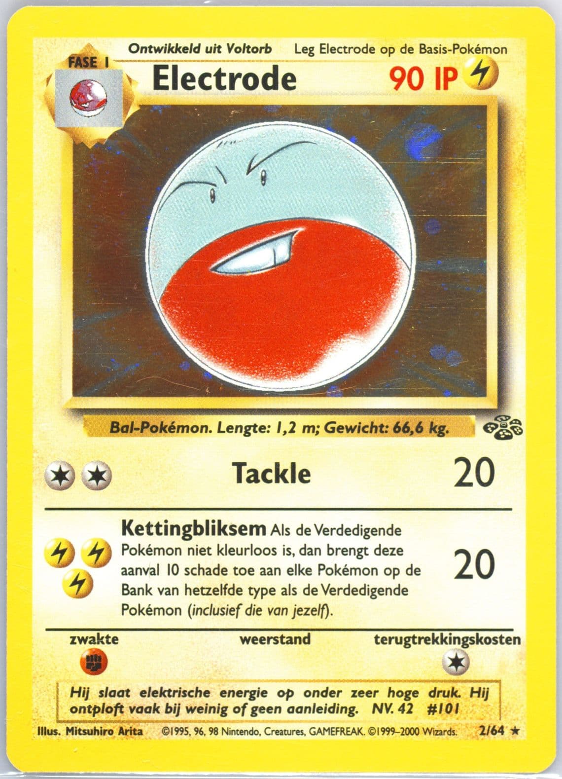Electrode-Holo (2) 2000 Pokemon Dutch Jungle