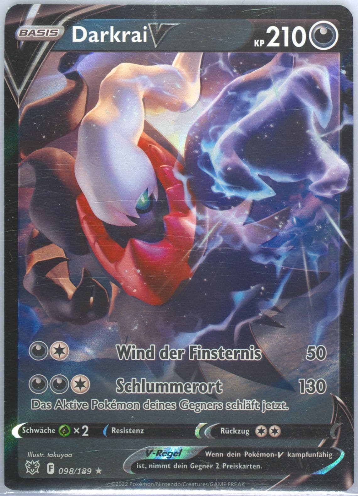 Darkrai V German (098) 2022 Pokemon Sword & Shield Astral Radiance