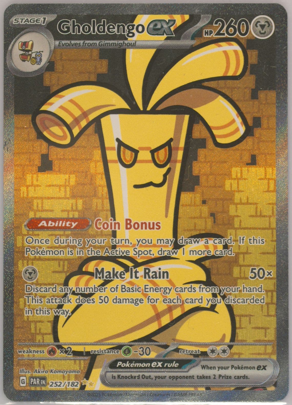 Gholdengo EX Special Illustration Rare (252) 2023 Pokemon Spanish Par ES-Paradox Rift