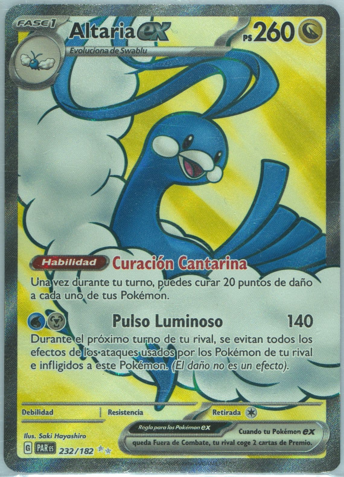 Altaria EX Ultra Rare (232) 2023 Pokemon Spanish Par ES-Paradox Rift